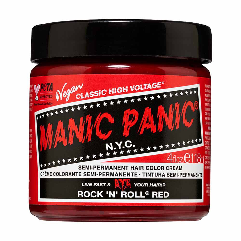 Manic Panic High Voltage Semi Permanent Hair Colour Cream - Rock 'N' Roll Red 118ml