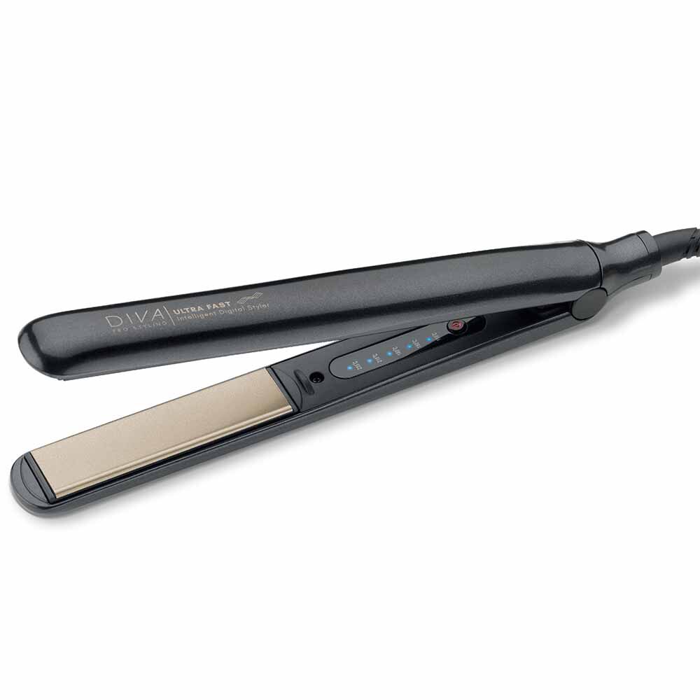 Diva Professional Styling Ultra Fast Intelligent Digital Styler Black Edition Hair Straighteners Hair Stylers Sally Beauty