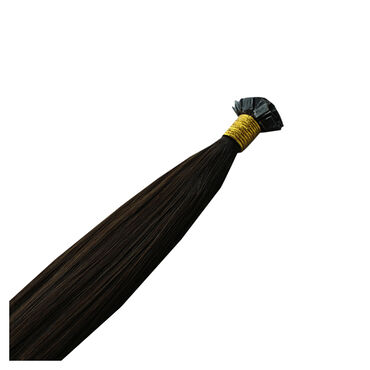 Beauty Works Mane Attraction 20" Keratin Bonded Flat Tip Hair Extensions 1b Browns 25g