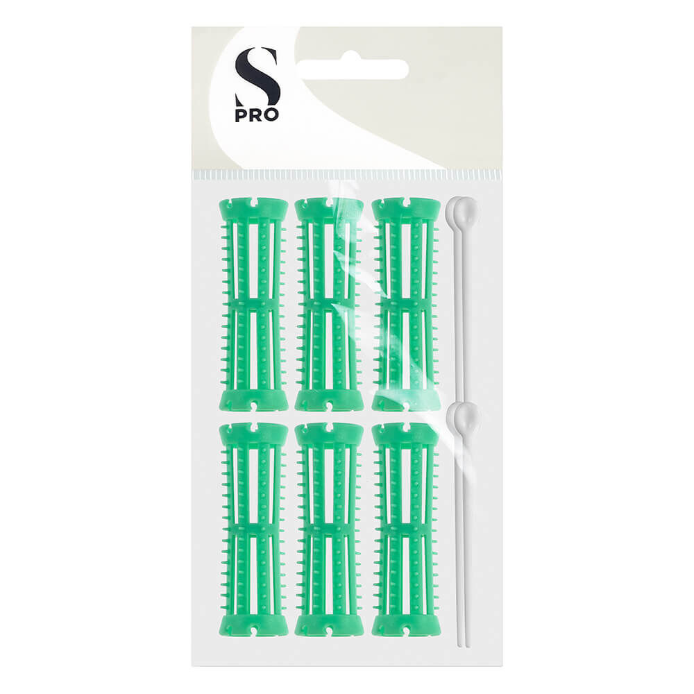 Salon Services Plastic Rollers Green 19mm Pack Of 6 Hair Rollers Sally Beauty