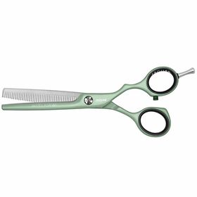 Jaguar White Line Pastell Plus Offset 40 Matcha Green Texturing Thinning Scissors 5.5 inch