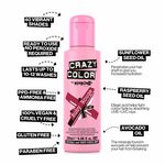 Crazy Color Semi Permanent Hair Colour Cream - Ruby Rouge 100ml