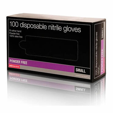 Salon Services Disposable Nitrile Gloves Pack of 100 - Small