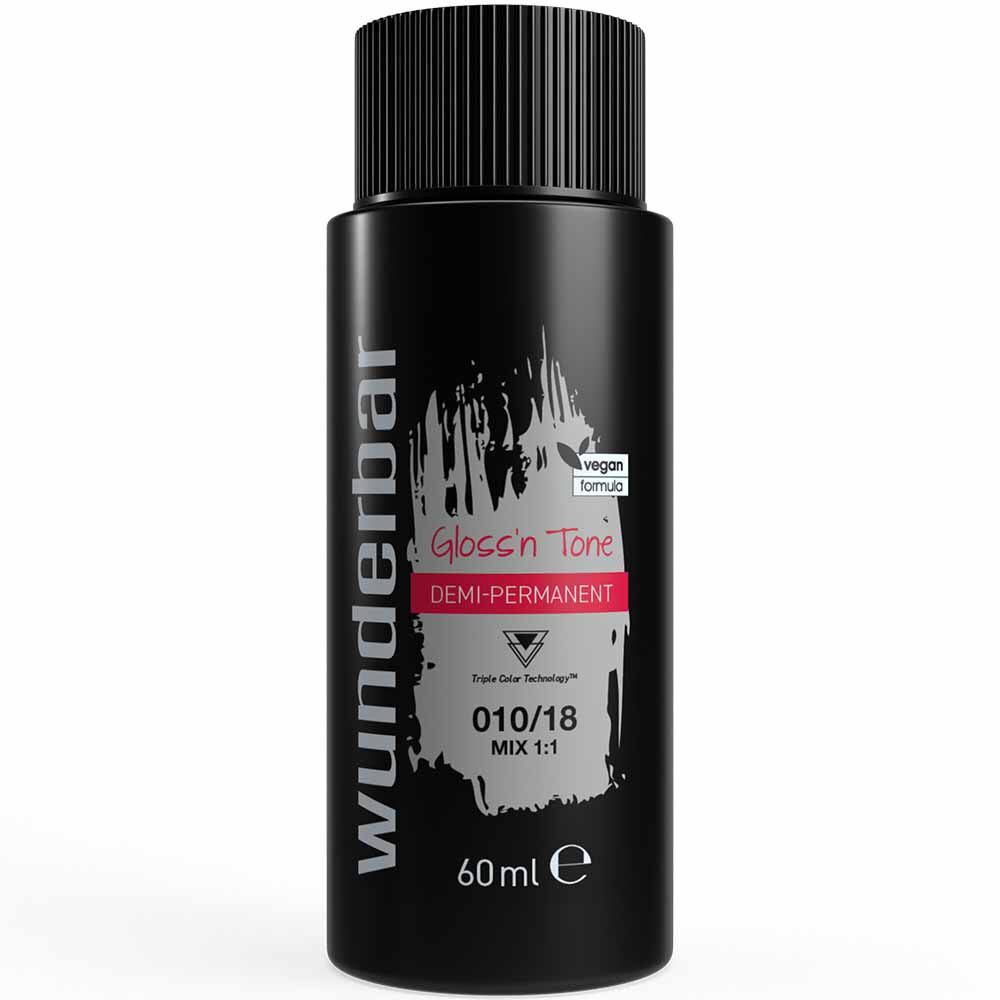 Wunderbar Gloss'n Tone Demi-Permanent Colour Liquid 010/18 Extra Light Blond Ash Pearl 60ml
