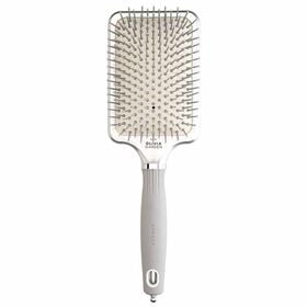 Olivia Garden Expert Rectangular Hair Brush White & Grey