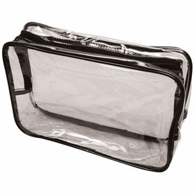 SIBEL Cosmetic Bag PVC Black Transparent