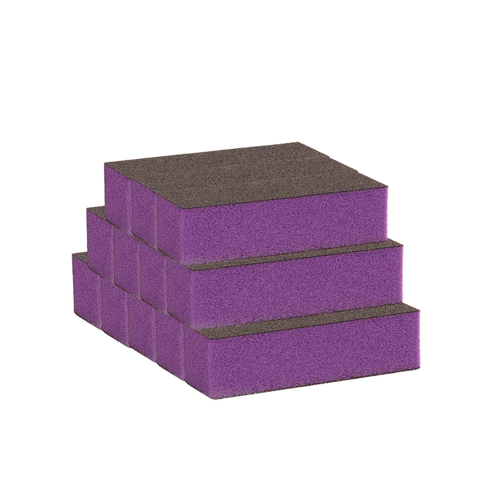 Salon Services Purple Block 60/100 Grit, Pack of 12