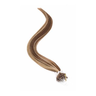 American Pride Micro Ring Human Hair Extension 18 Inch - 4/27 Dark Bronze