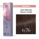 Wella Professionals Illumina Color Permanent Hair Colour - 6/76 Dark Brown Violet Blonde 60ml