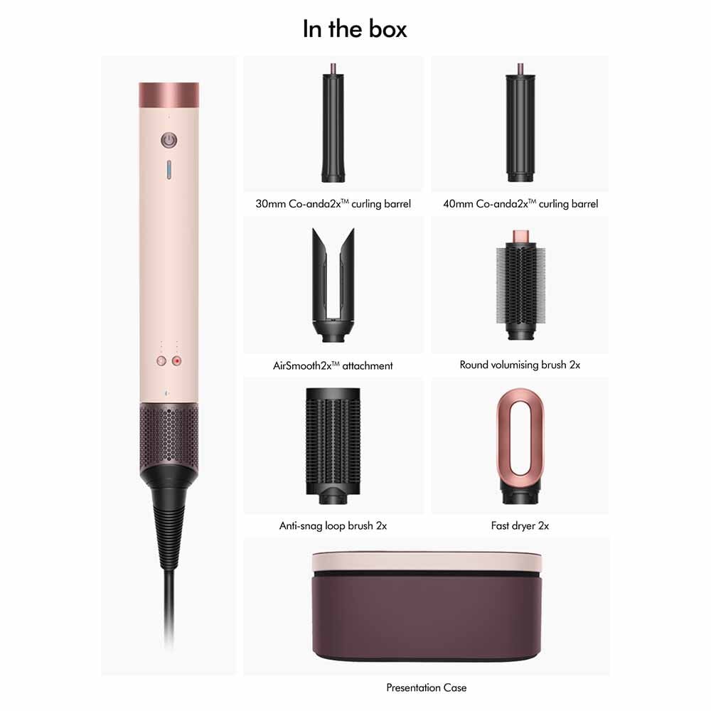 Dyson Airwrap Coanda 2X Straight & Wavy Ceramic Pink and Gold