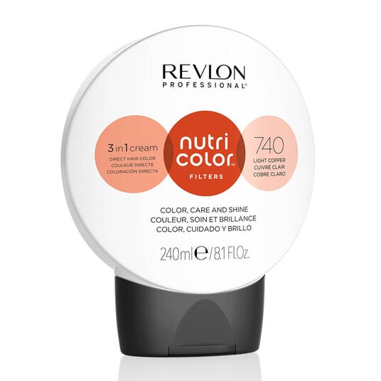 Revlon Nutri Color Filters Direct Semi-Permanent Hair Colour Mask - 740 Light Copper 240ml