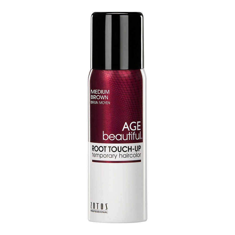 Agebeautiful Root Touch Up Spray Semi Permanent Hair Colour Medium Brown 72ml Temporary Hair Colour Sally Beauty