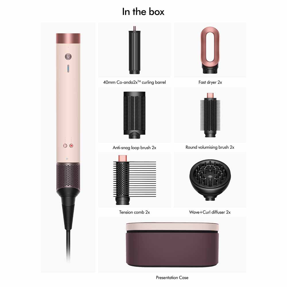 Dyson Airwrap Coanda 2X Curly & Coily Ceramic Pink and Gold | Hair