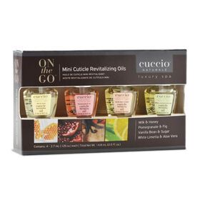 Cuccio Naturale On The Go Mini Cuticle Revitalising Oils, 4 x 3.7ml