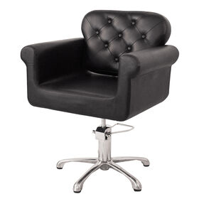 S-PRO Brianna Luxury Styling Chair with Button Detail