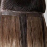 Beauty Works Celebrity Choice Slimline Tape Human Hair Extensions 18 Inch - Mocha Melt 48g
