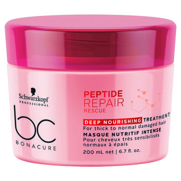 Schwarzkopf Professional Bonacure Peptide Hair Repair Rescue Deep Nourishing Treatment 200ml