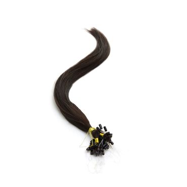 American Pride Micro Ring Human Hair Extension 18 Inch - 2 Brownest Brown