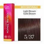 Wella Professionals Color Touch Demi-Permanent Hair Colour - 5/37 Light Brown Gold Brown 60ml