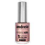 Andreia Professional Hybrid Gel Nail Polish - Fusion Color H86 Pink Glitter with Gold Shimmer, 10.5ml