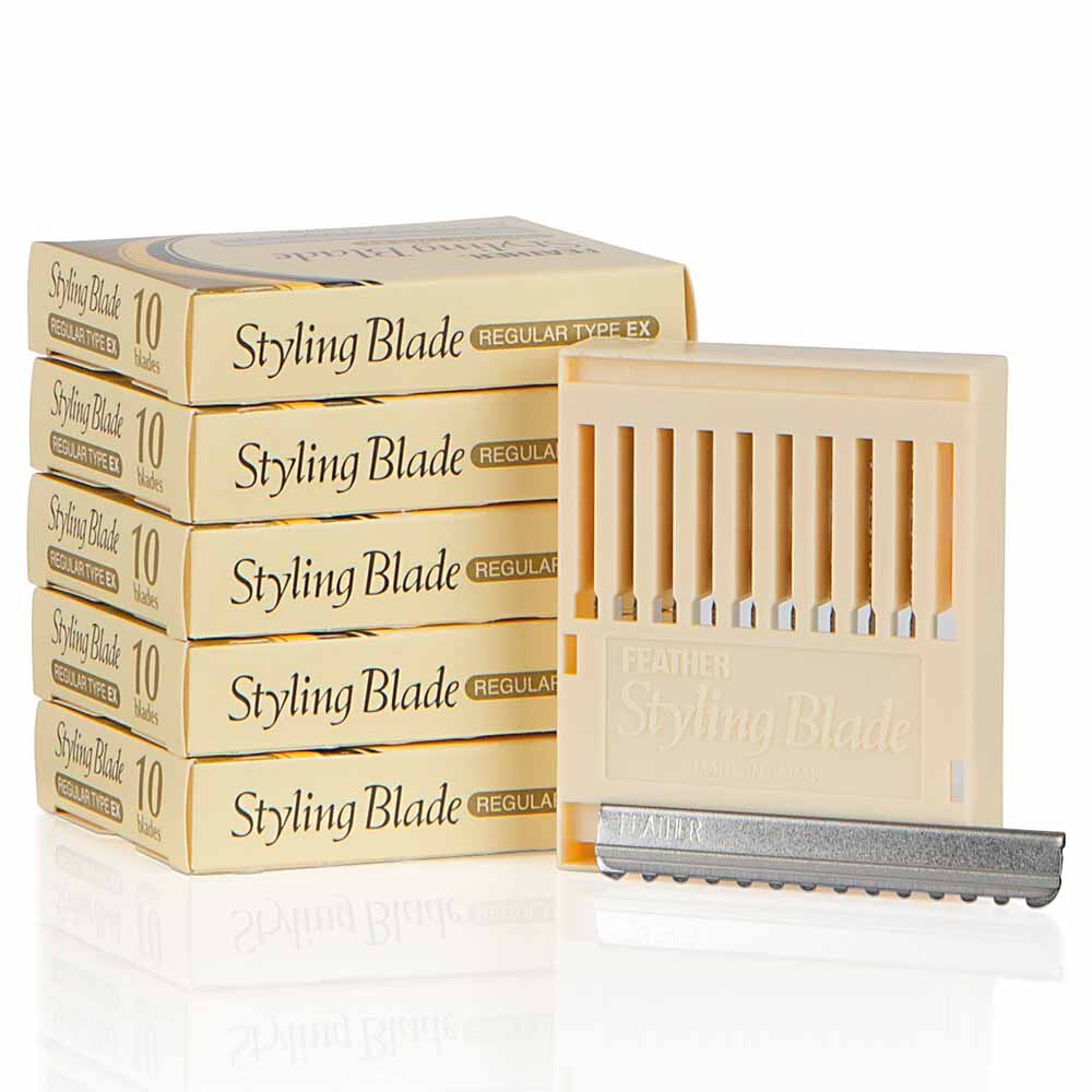 Feather EX Thinning Blades, 5 x Pack of 10 Thinning Scissors Sally Beauty