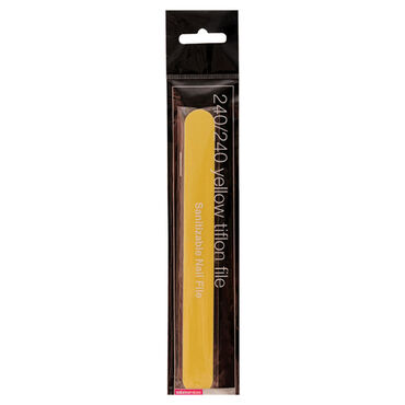 Salon Services Tiflon Nail File Yellow 240 Grit