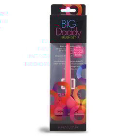 Framar Big Daddy Multi Color Brush Set, Pack of 3