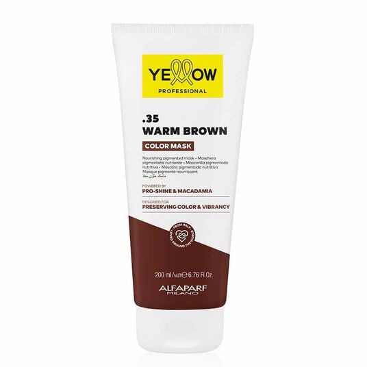 Yellow Professional Color Mask .35 Warm Brown 200ml