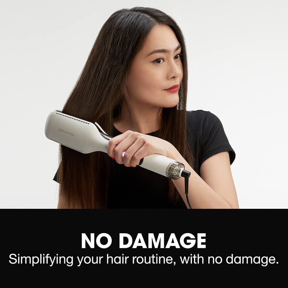 ghd Duet Style 2 in 1 Hot Air Styler White Hair Straighteners