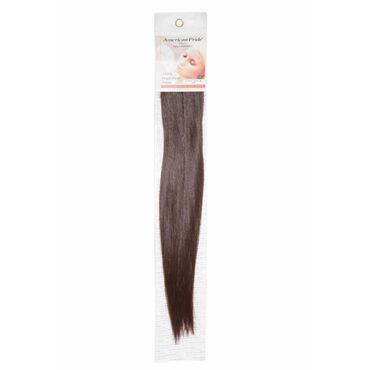 American Pride Clip-In Synthetic Hair Extension 18 Inch - 4 Mocha Brown