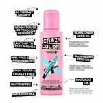 Crazy Color Semi Permanent Hair Colour Cream - Bubblegum Blue 100ml