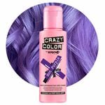 Crazy Color Semi Permanent Hair Colour Cream - Hot Purple 100ml