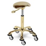 Sibel Rollercoaster Eccentric Stool, Gold