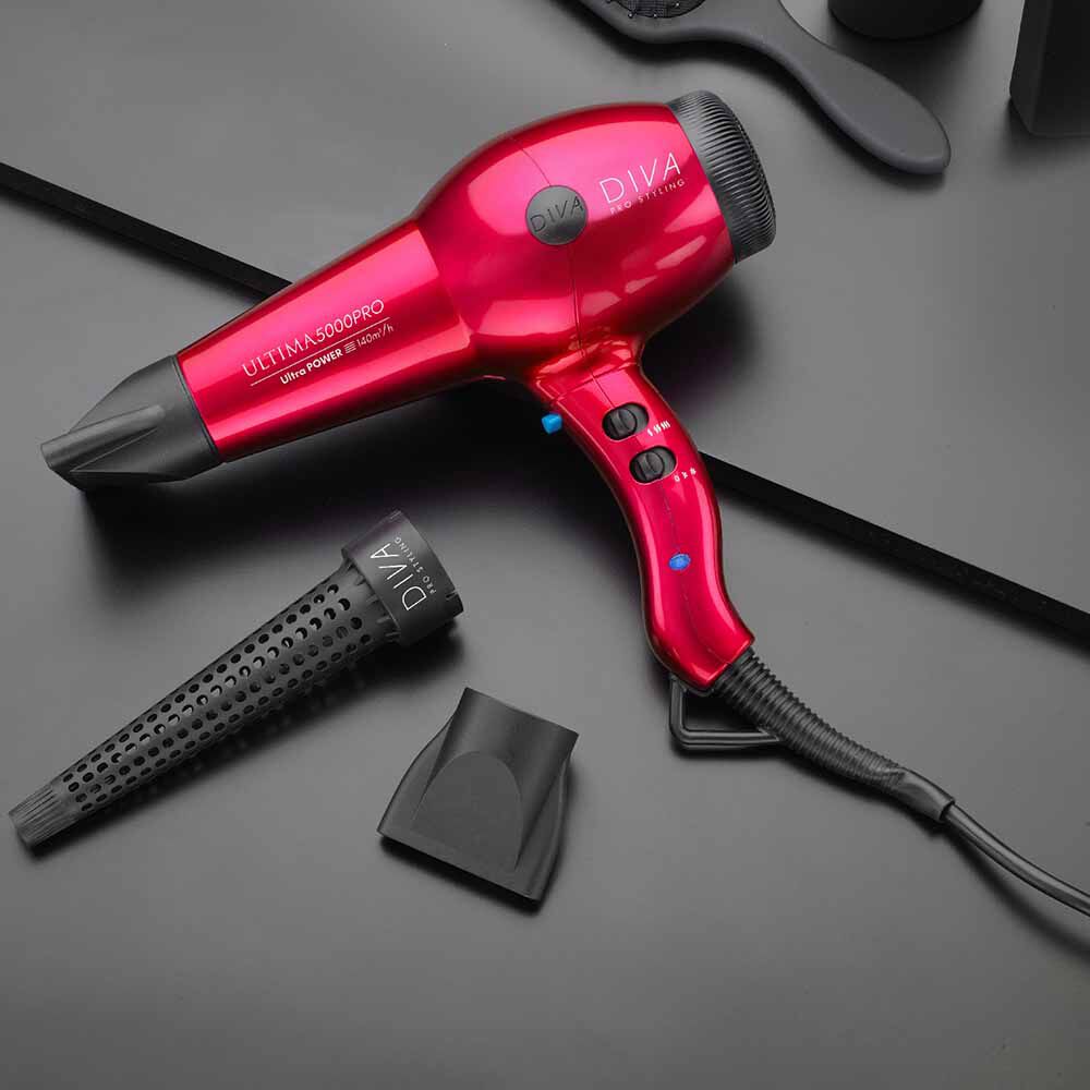 Diva Pro Styling Ultima 5000 Pro Hair Dryer Red Hair Dryers Sally Beauty