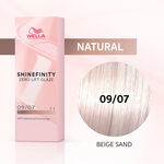 Wella Professionals Shinefinity Zero Lift Glaze - 09/07 Natural Beige Sand 60ml
