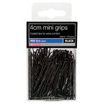 Salon Services Mini 4cm Hair Grips, Black, Pack of 100
