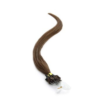 American Pride Micro Ring Human Hair Extension 18 Inch - 6 Sunkissed Brown