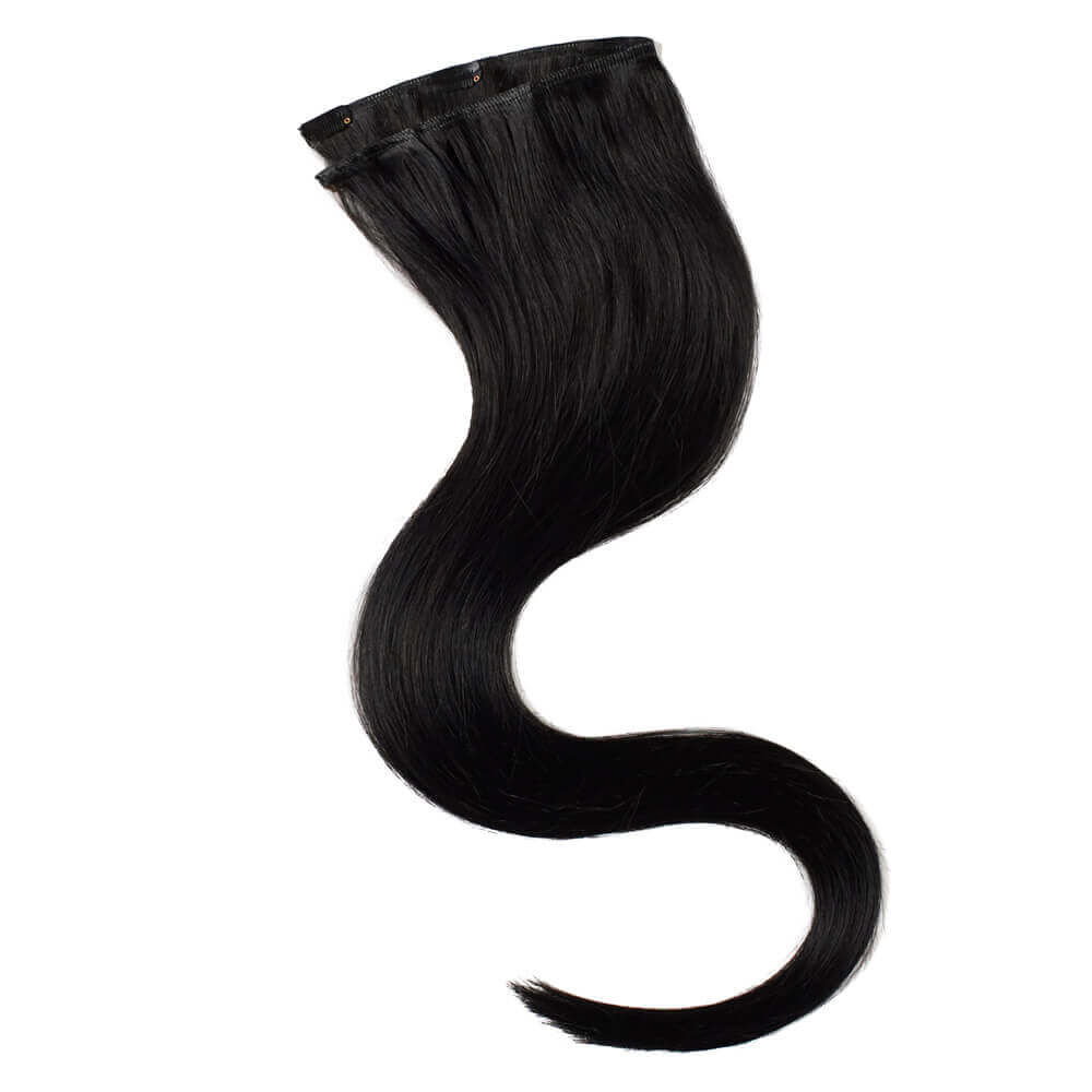 Wildest Dreams 100 Human Hair Clip In Extensions Single Weft 24 inch 32g 1 Blackest Black
