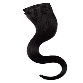 Wildest Dreams 100% Human Hair Clip-In Extensions, Single Weft, 24 inch/32g - 1 Blackest Black