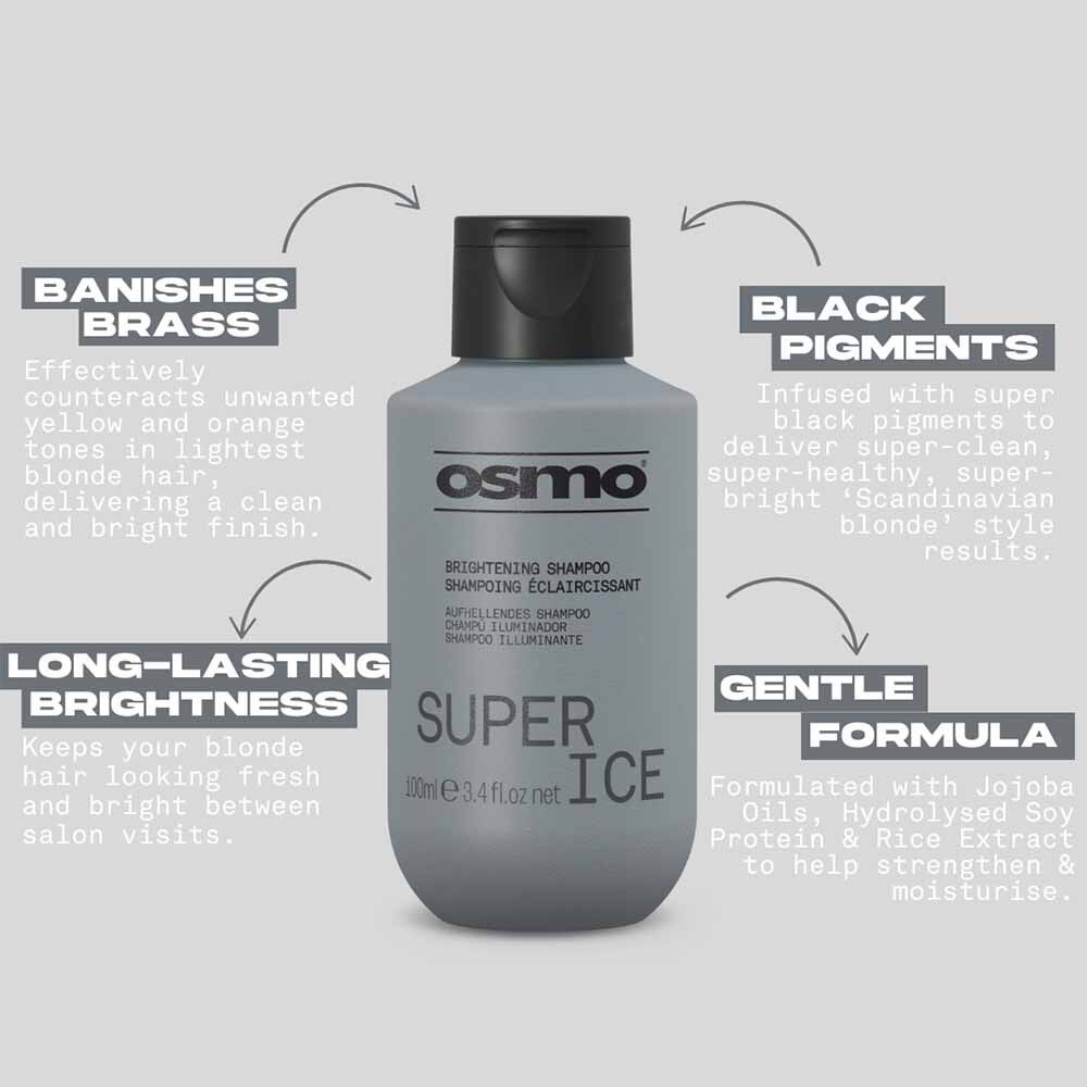 Osmo Super Ice Brightening Shampoo 100ml Hair Shampoo Sally Beauty