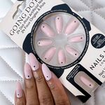 Nails Inc Pro Going Dotty Dot Design Artificial Nails, Pack 24 Nails & Glue 1.86ml