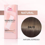 Wella Professionals Shinefinity Zero Lift Glaze - 04/0 Natural Medium Brunette 60ml