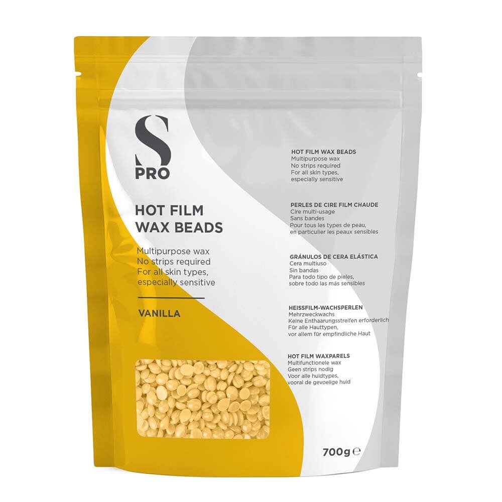 S-PRO Vanilla Stripless Hot Film Wax Beads Bag, 700g