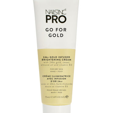 Nails Inc Pro 24k Gold Infused Brightening Cream - Go For Gold 75ml