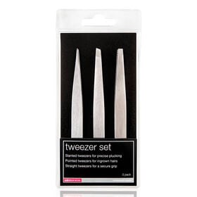 Salon Services Slanted, Pointed & Straight Tweezer Set, Pack of 3