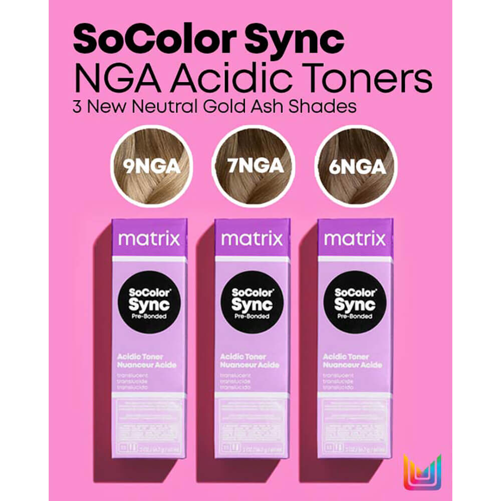 Matrix SoColor Sync PreBonded Acidic Toner 7NGA 90ml Demi and Semi