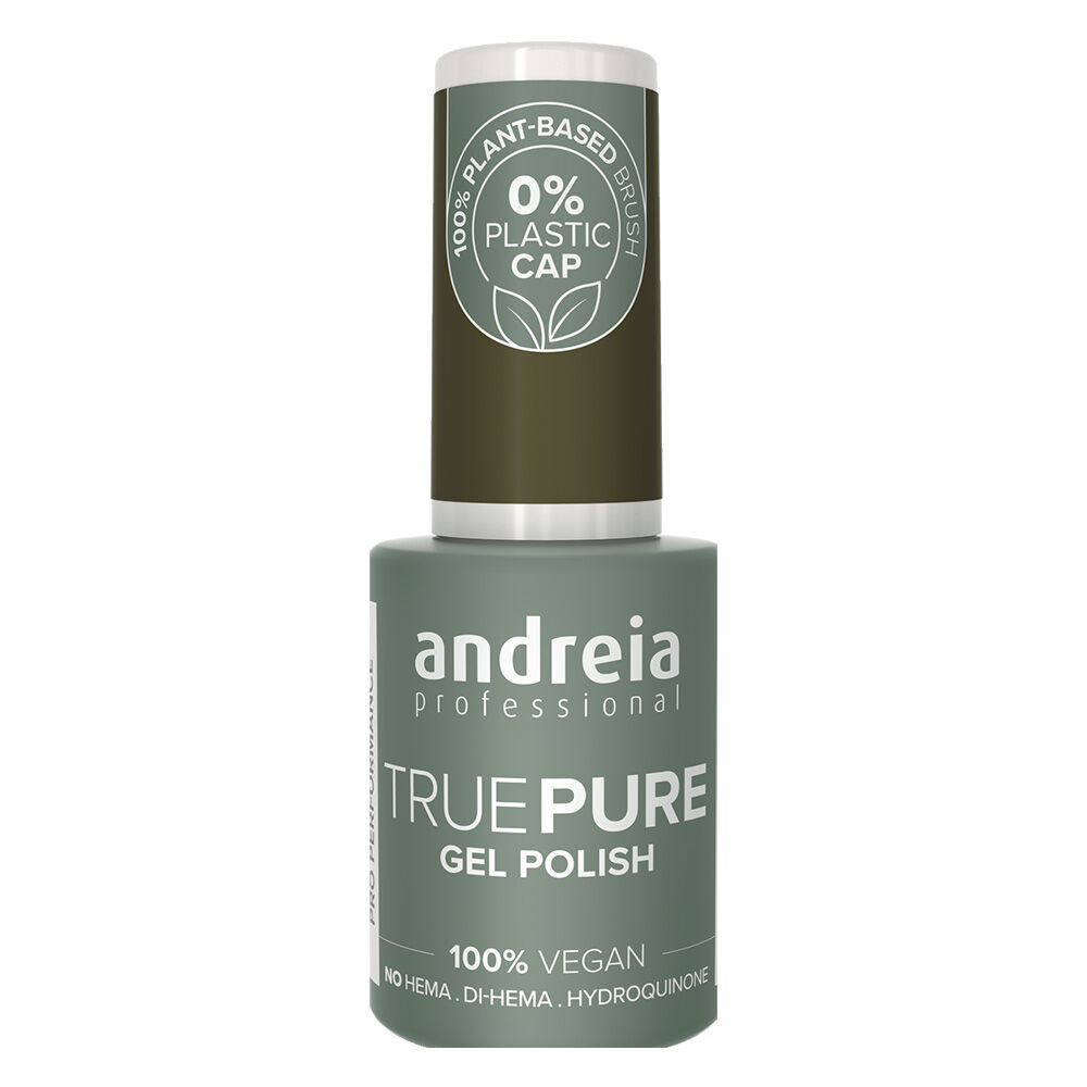 Andreia Professional True Pure T43 Olive Green - Hema Free Gel Polish, 10.5ml