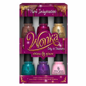 China Glaze Nail Lacquer Wonka Collection, Pack of 6