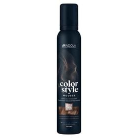 Indola Color Style Mousse Temporary Hair Colour - Medium Brown 200ml