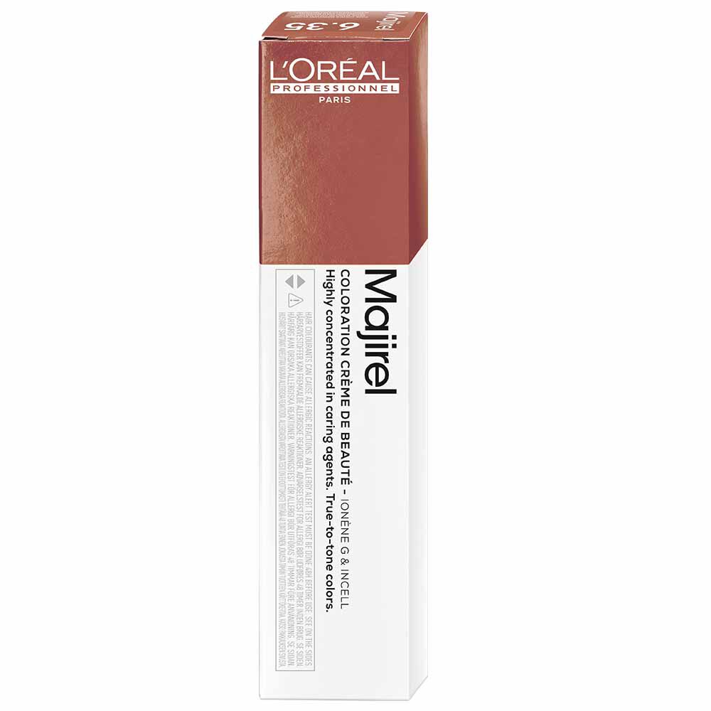 L'Oréal Professionnel Majirel Permanent Hair Colour - 5.35 Light Golden Mahogany Brown 50ml